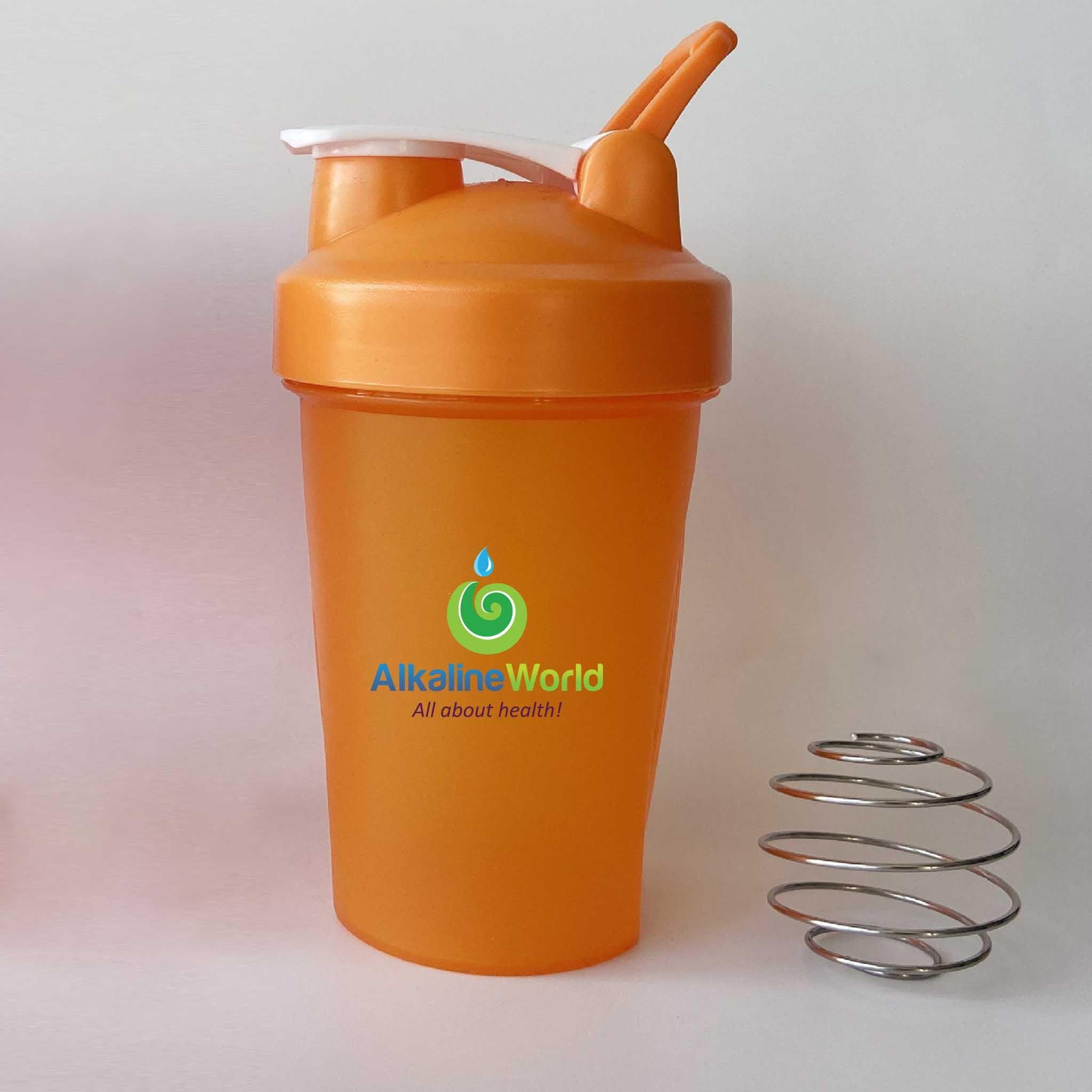 Shaker Bottle 400ml - Orange - Alkaline World