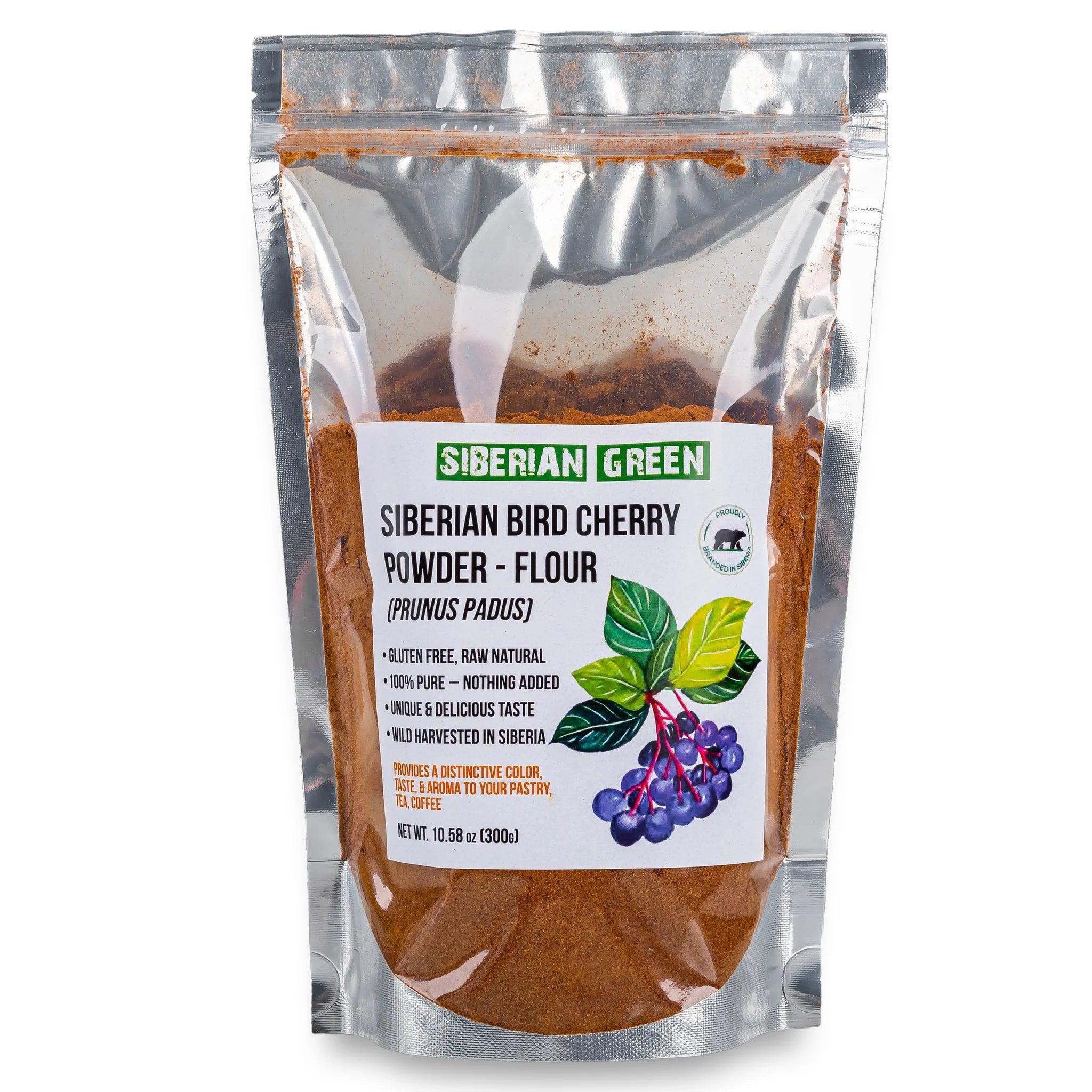 Siberian Altai Bird Cherry Powder (Flour) Raw Organic 300g - Alkaline World