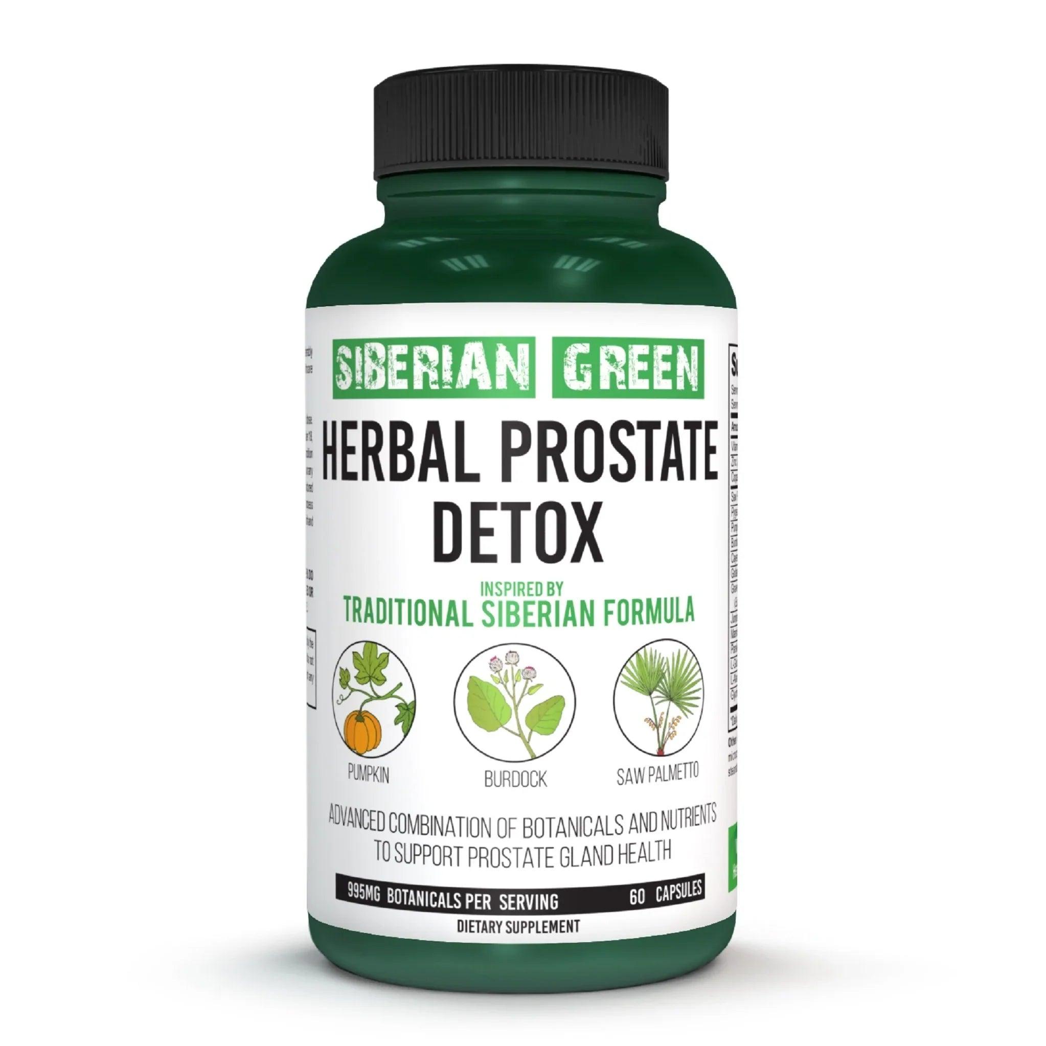 Siberian Green Herbal Prostate Detox 60 Capsules - Alkaline World