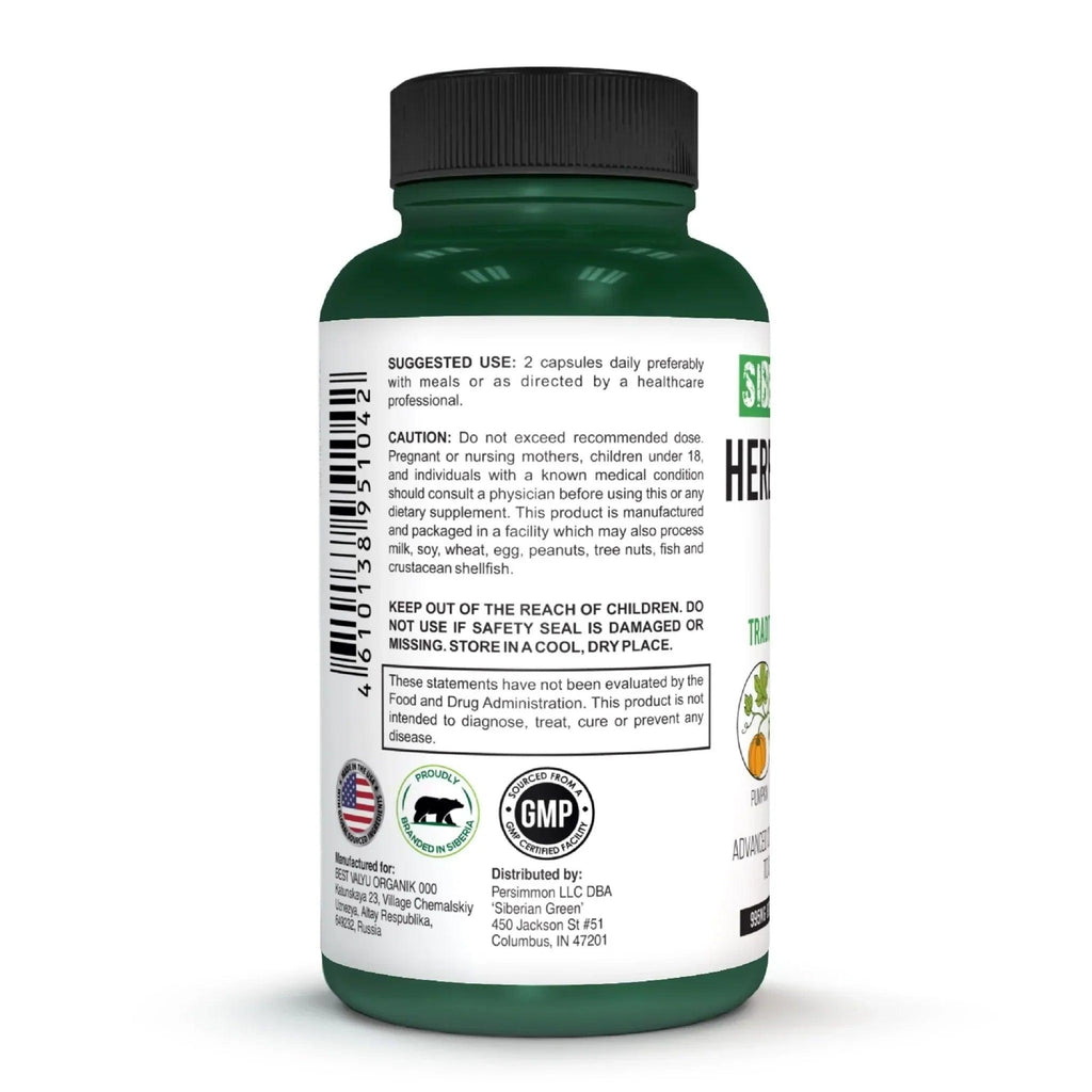 Siberian Green Herbal Prostate Detox 60 Capsules - Alkaline World