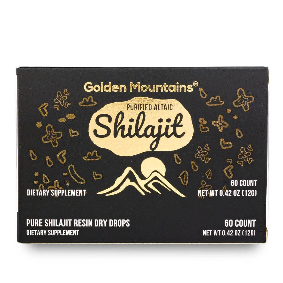 Shilajit 60 Dry Drops Altai "Golden Mountains" Siberian Green - Alkaline World