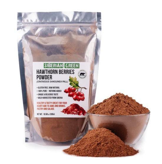 Siberian Hawthorn Dried Berries Powder Dried Juice 300g (10.58oz) Wild Harvested Crataegus Sanguinea - Alkaline World