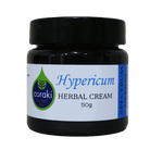 Spectrum Herbal Coraki Hypericum Cream 50g jar, herbal skincare cream with herbal ingredients and natural healing properties