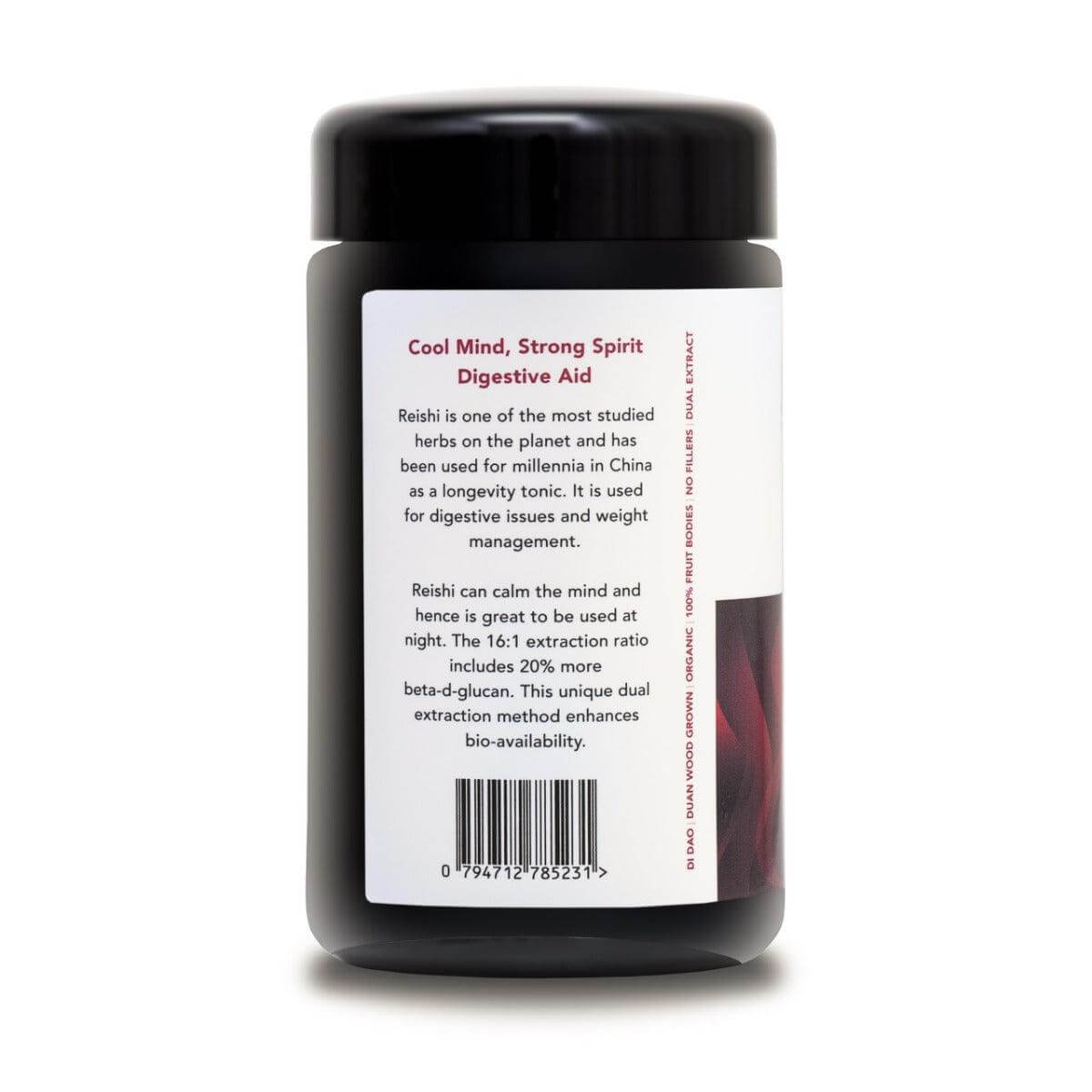 Sunbear Premium Organic Reishi Extract in 100g package, showcasing the natural superfood supplement with reishi mushroom health benefits.