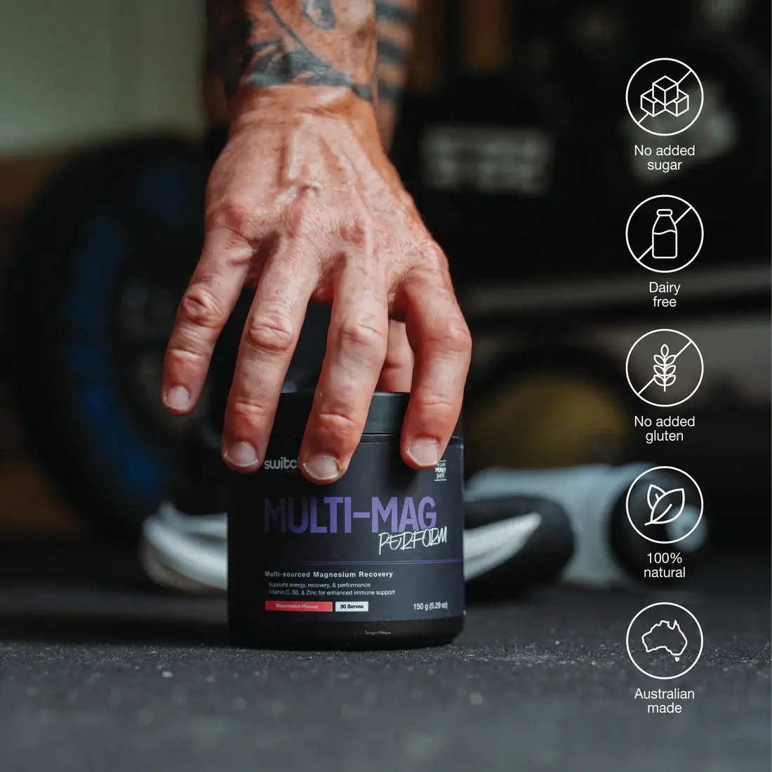 SWITCH NUTRITION Perform Multi-Mag Raspberry 150g - Alkaline World