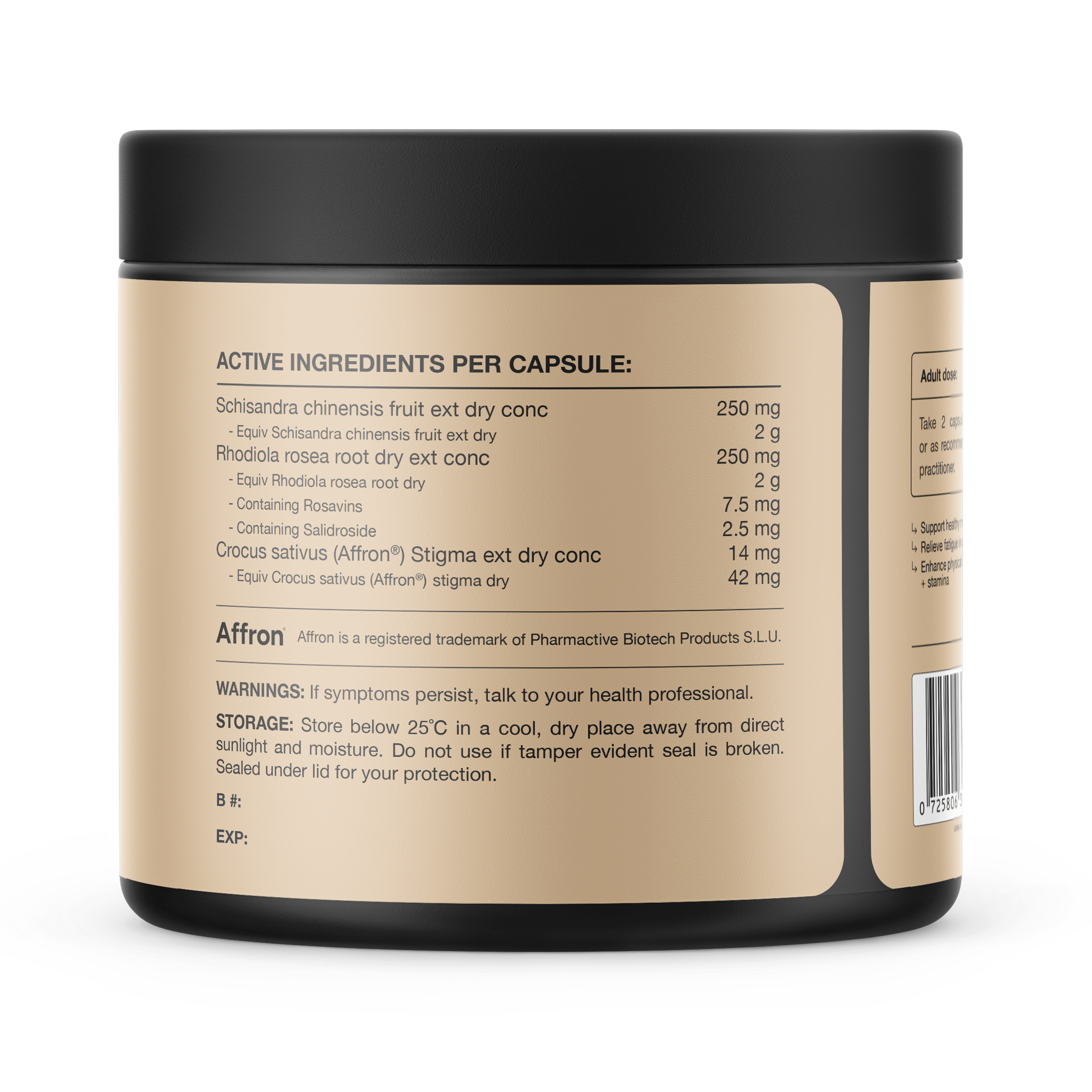 SWITCH NUTRITION Saffron + Rhodiola Stress Relief 60 Caps - Alkaline World