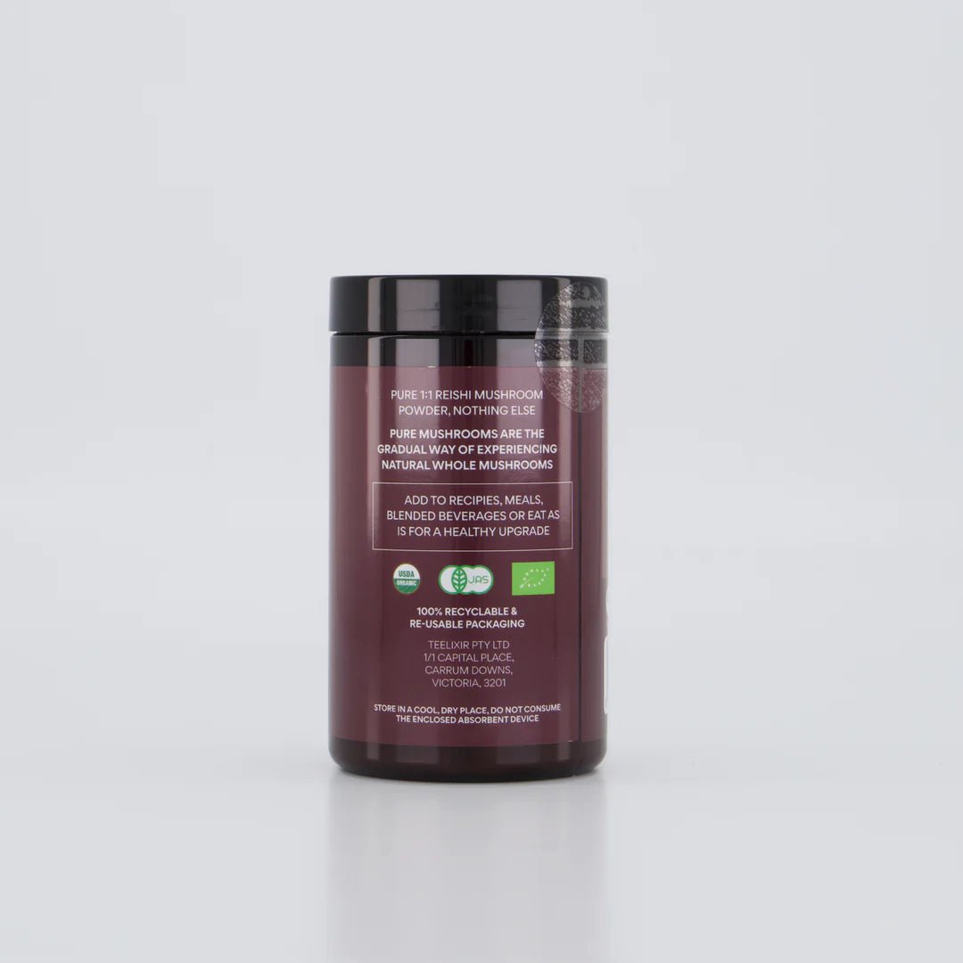Teelixir Organic Pure Reishi Mushroom 100g - Alkaline World