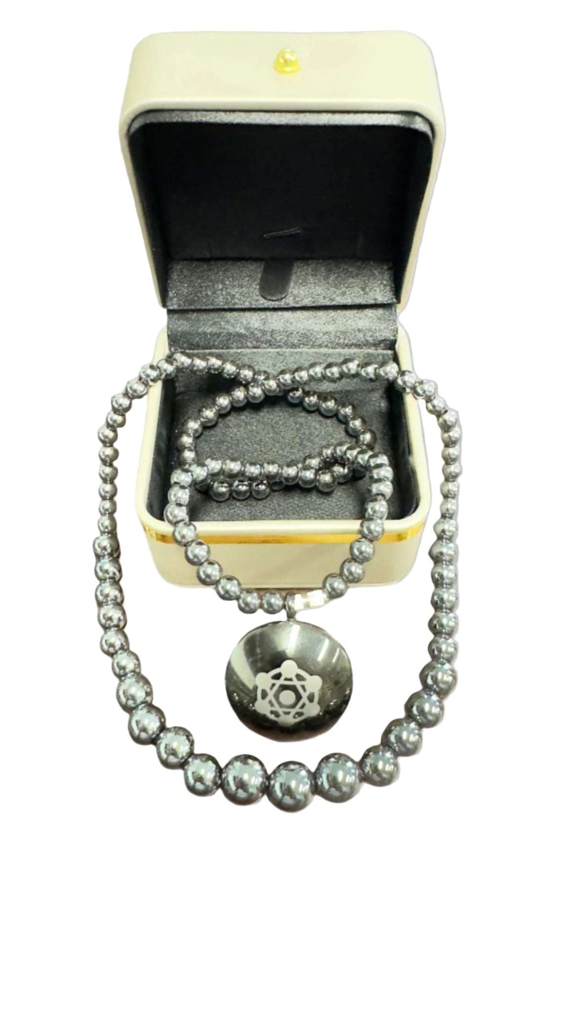 Terahertz Quantum Scalar Pendant Necklace Black - Alkaline World