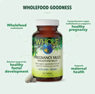 Whole Earth & Sea Pregnancy Support Multi supplement bottle with 60 tablets, designed for pregnancy health and wellness.