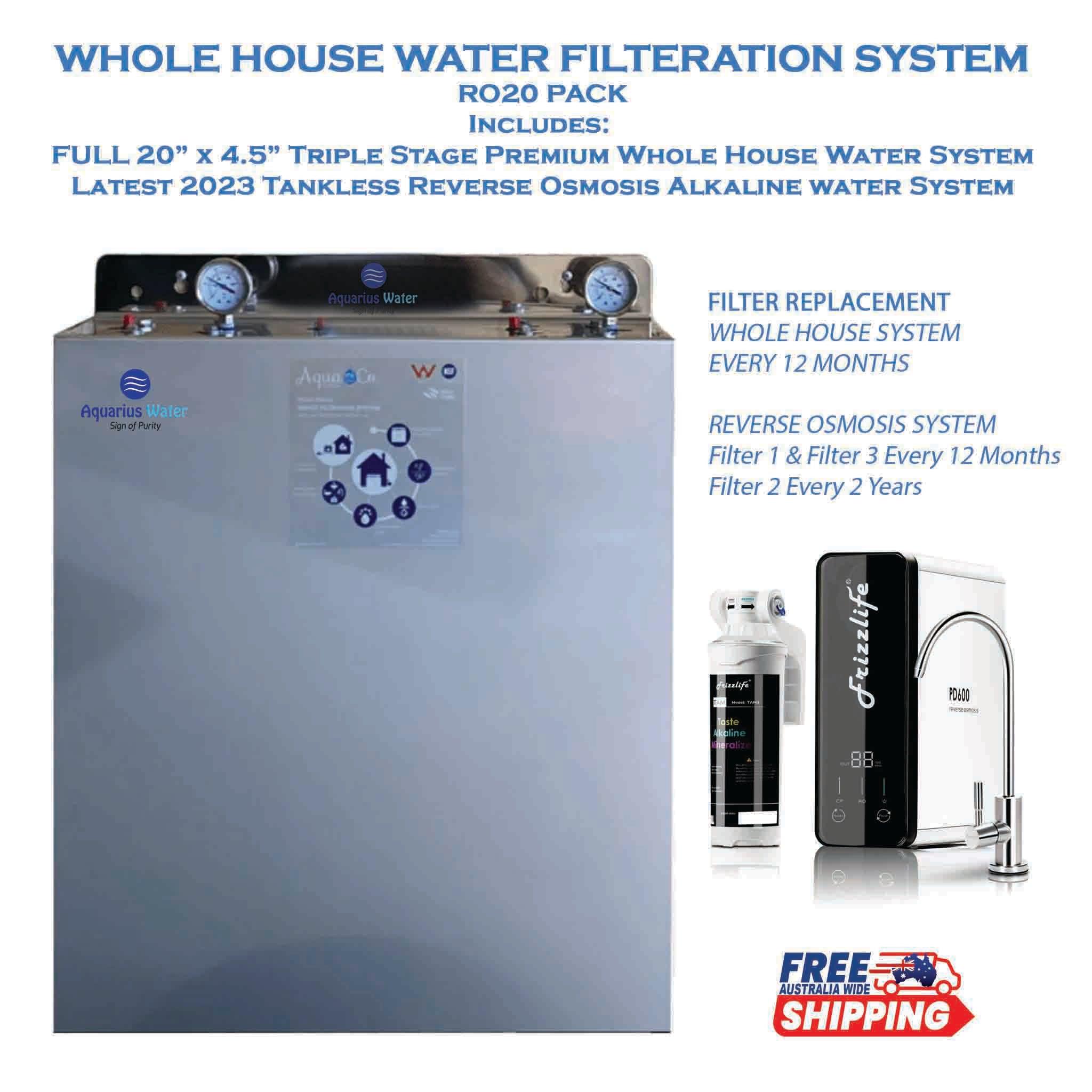 Whole House Water Filter System RO20 Pack - Alkaline World