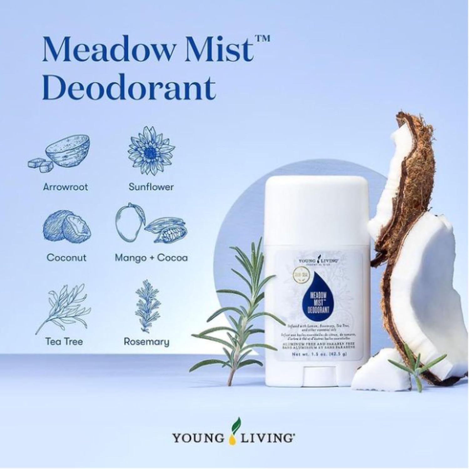 Young Living AromaGuard Meadow Mist Deodorant - Alkaline World