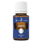 Young Living Juniper Essential Oil 15ml bottle with a clear label and cap, showcasing the product's packaging.