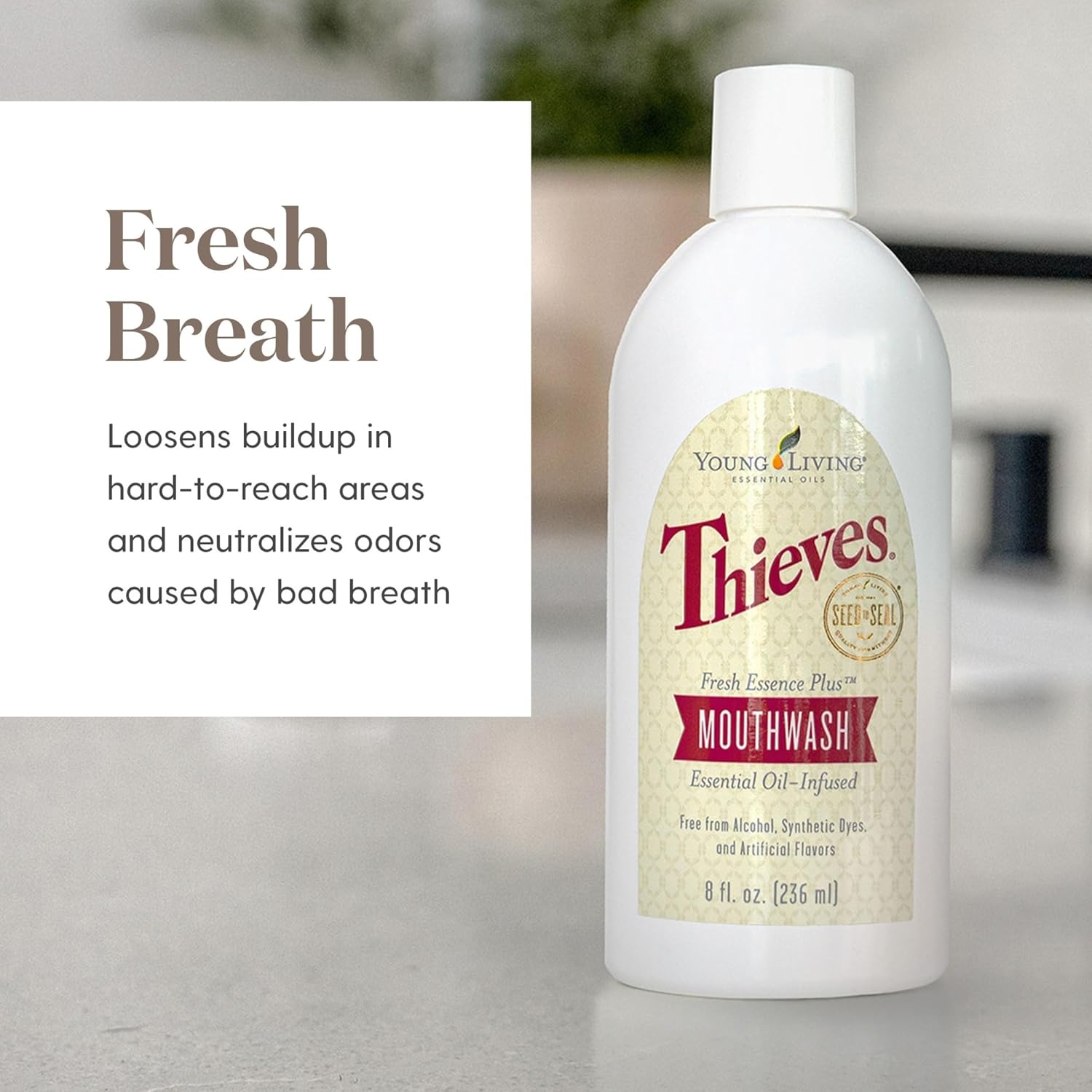 Young Living Mouthwash - Thieves Fresh Essence - Alkaline World