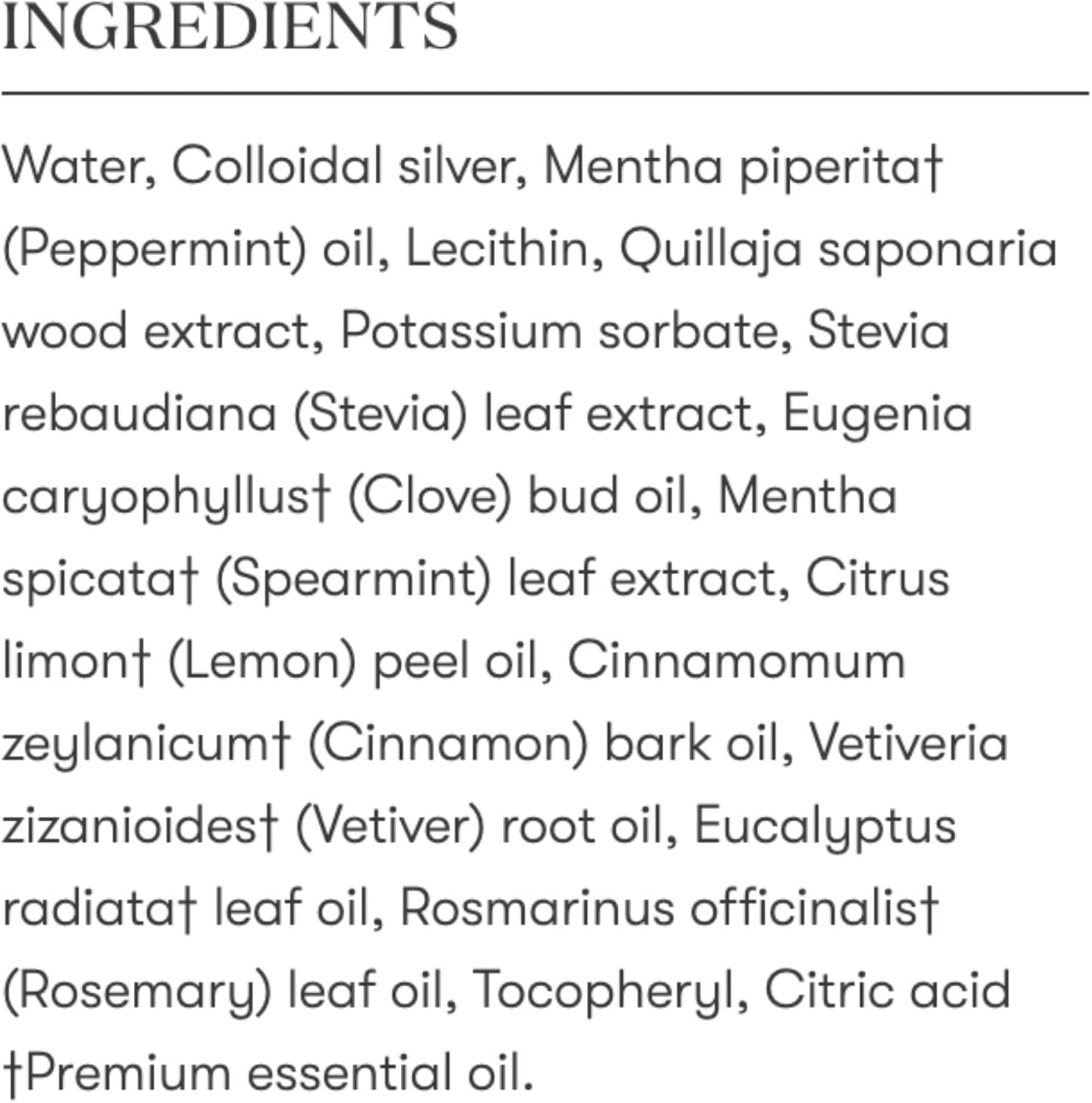 Young Living Mouthwash - Thieves Fresh Essence - Alkaline World