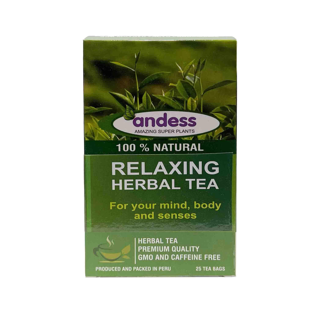 ANDESS RELAXING CALMING ANDEAN NATURAL HERBAL MIX 25 TEA BAGS - Alkaline World