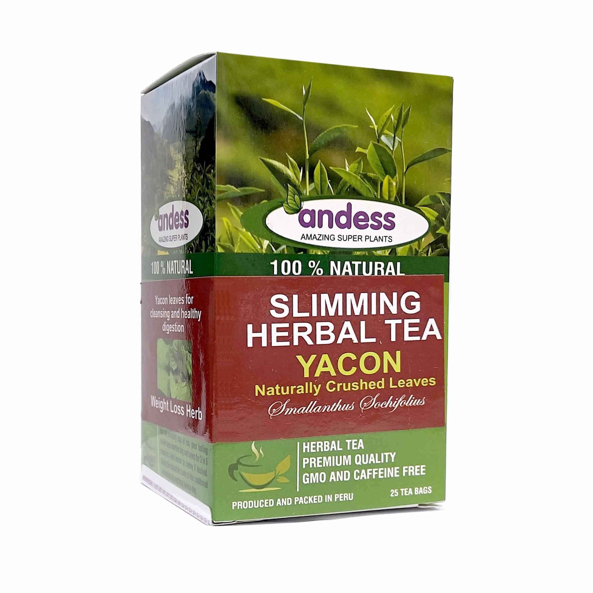 ANDESS SLIMMING YACON HERB 25 TEA BAGS - Alkaline World