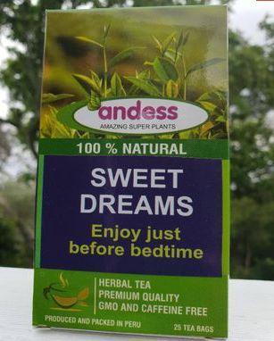 ANDESS SWEET DREAMS NATURAL SLEEPING HERBAL MIX 25 TEA BAGS - Alkaline World