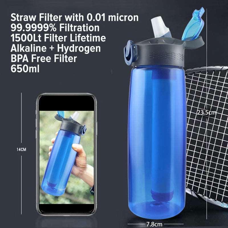 Aquarius Portable Alkaline Hydrogen Water Filter Bottle - Alkaline World