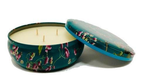 Floral Botanic Triple Wick Candle COCONUT BEACH Large 330g Tin - Alkaline World
