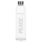 Peace – NEW 1 Litre Glass Bottle with Stainless Steel Lid - Alkaline World